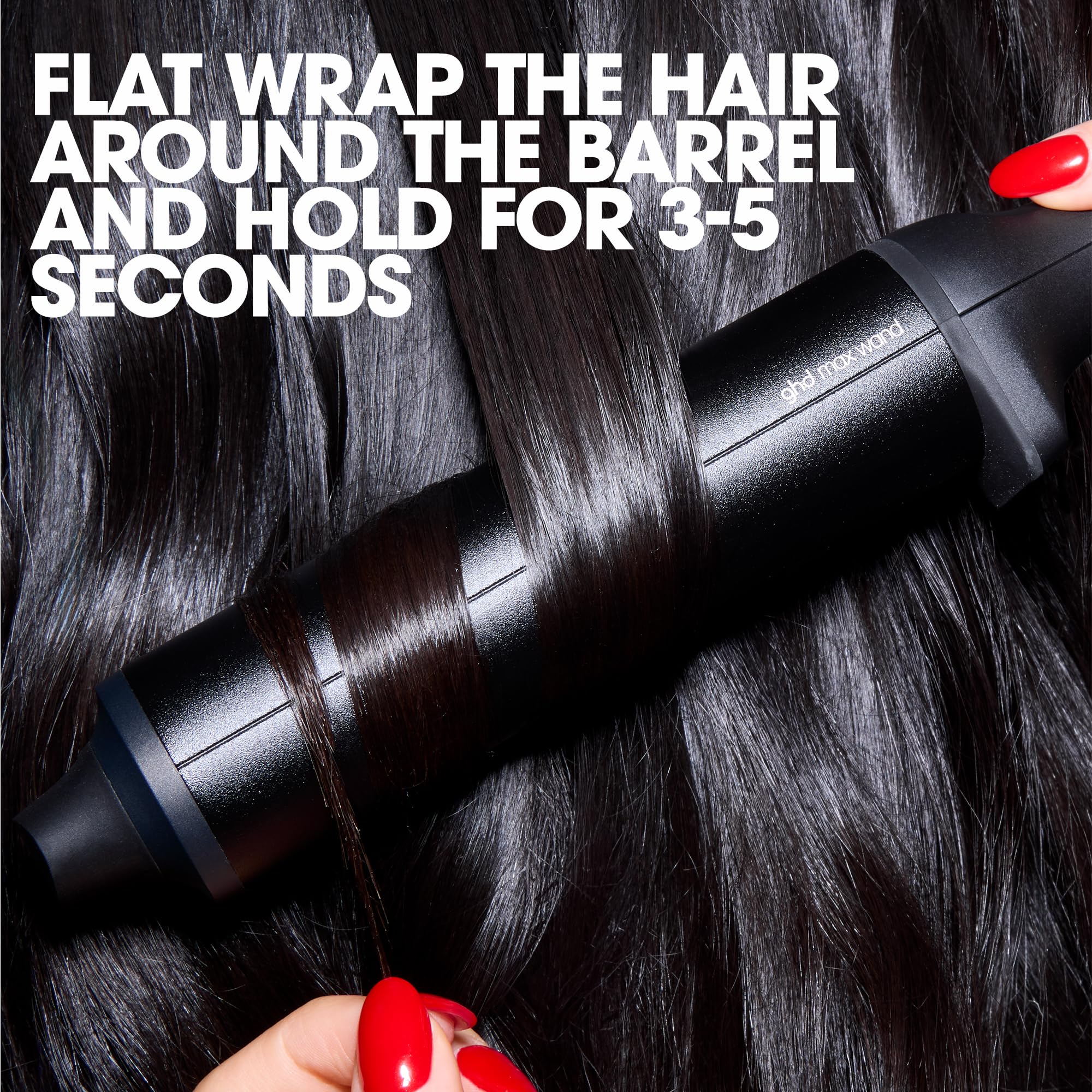 ghd Chronos Curve Max Wand 38mm Black Hair Curler for Loose Waves & Volume 5
