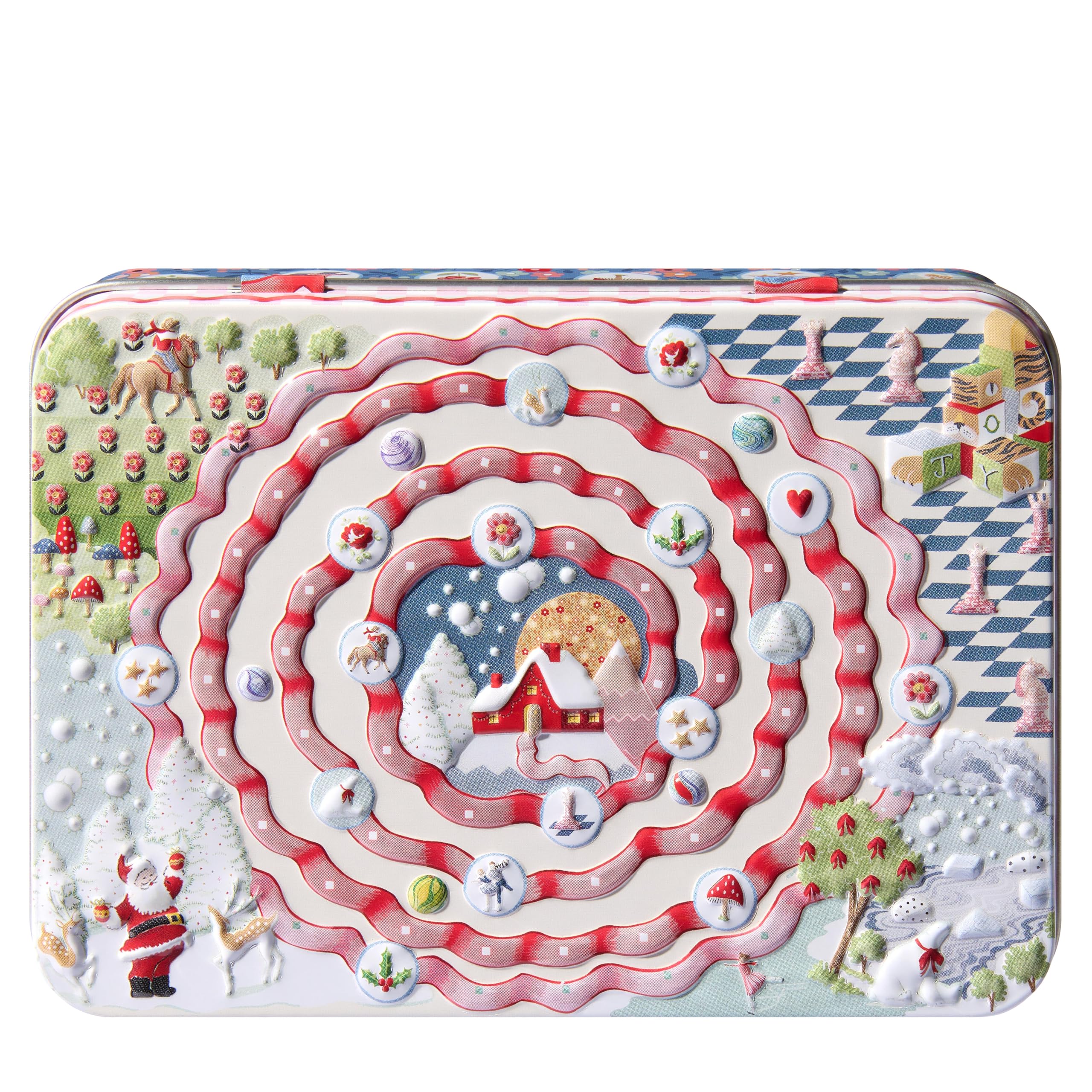 Cath Kidston Festive Gift Set: Shea Butter Hand Cream, Eggnog Lip Balm & Playing Cards