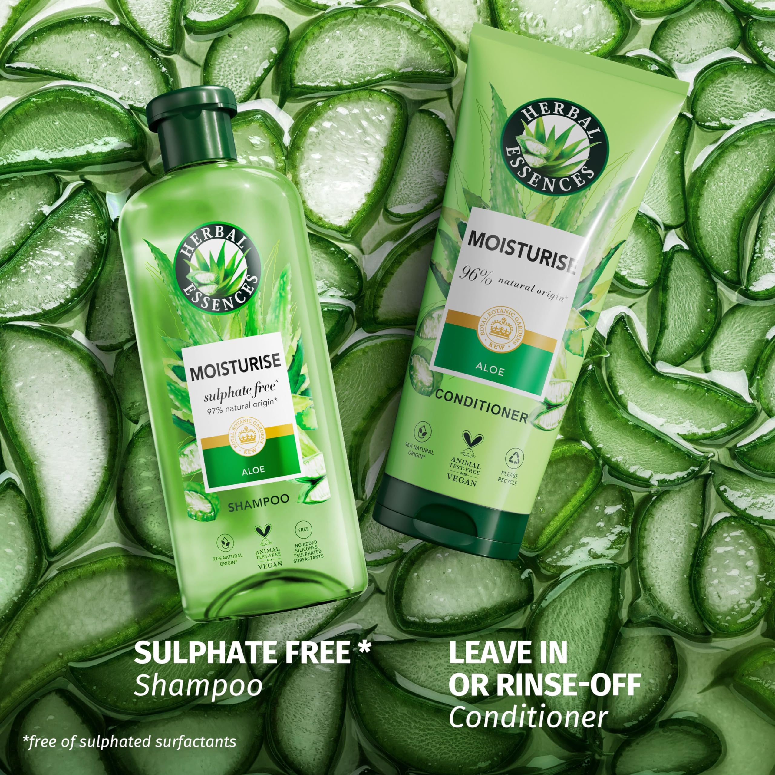 Herbal Essences Sulphate Free Shampoo and Conditioner Set with Aloe Vera for Dry Hair 6