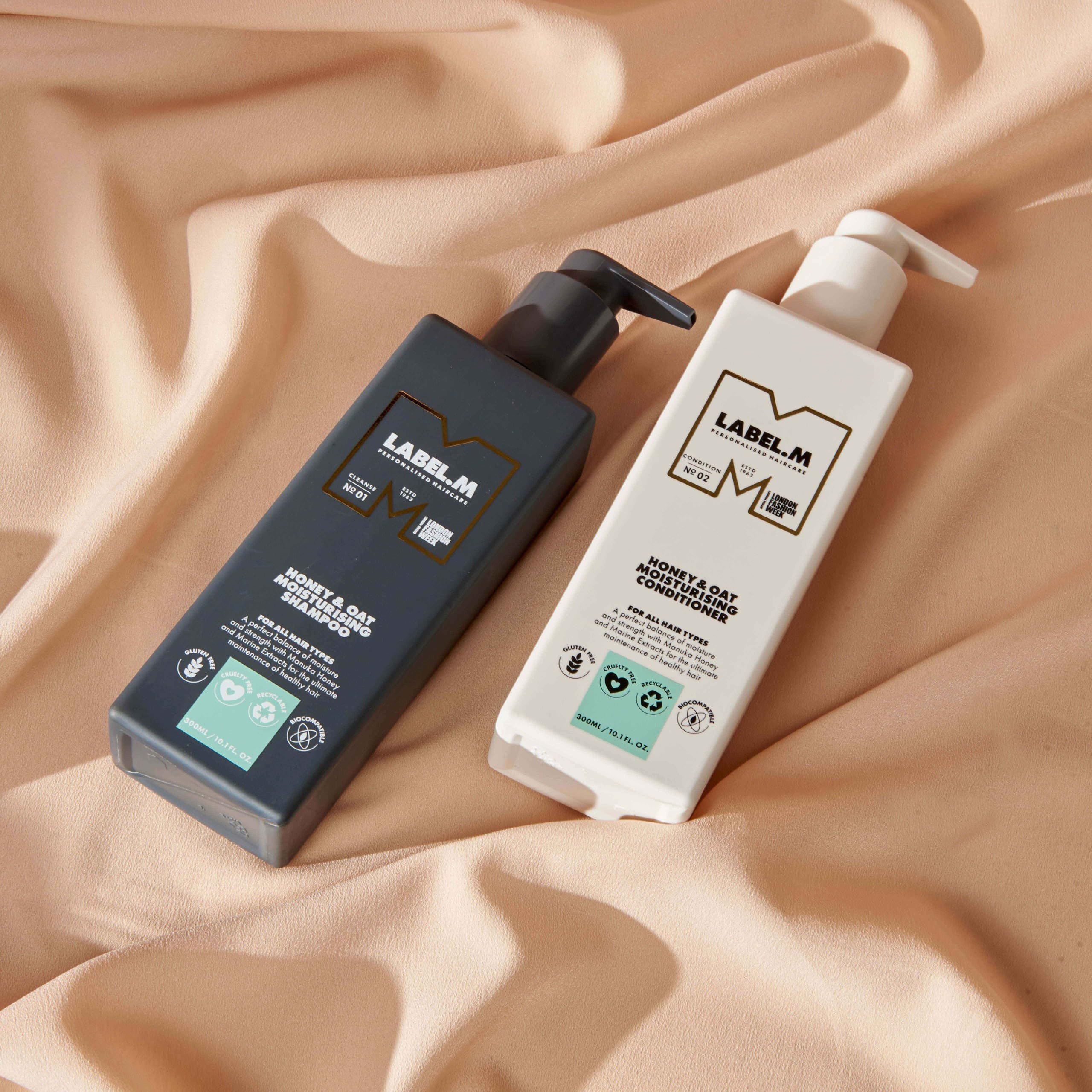 label.m Honey & Oat Moisturising Shampoo 300ml with Recyclable Pump