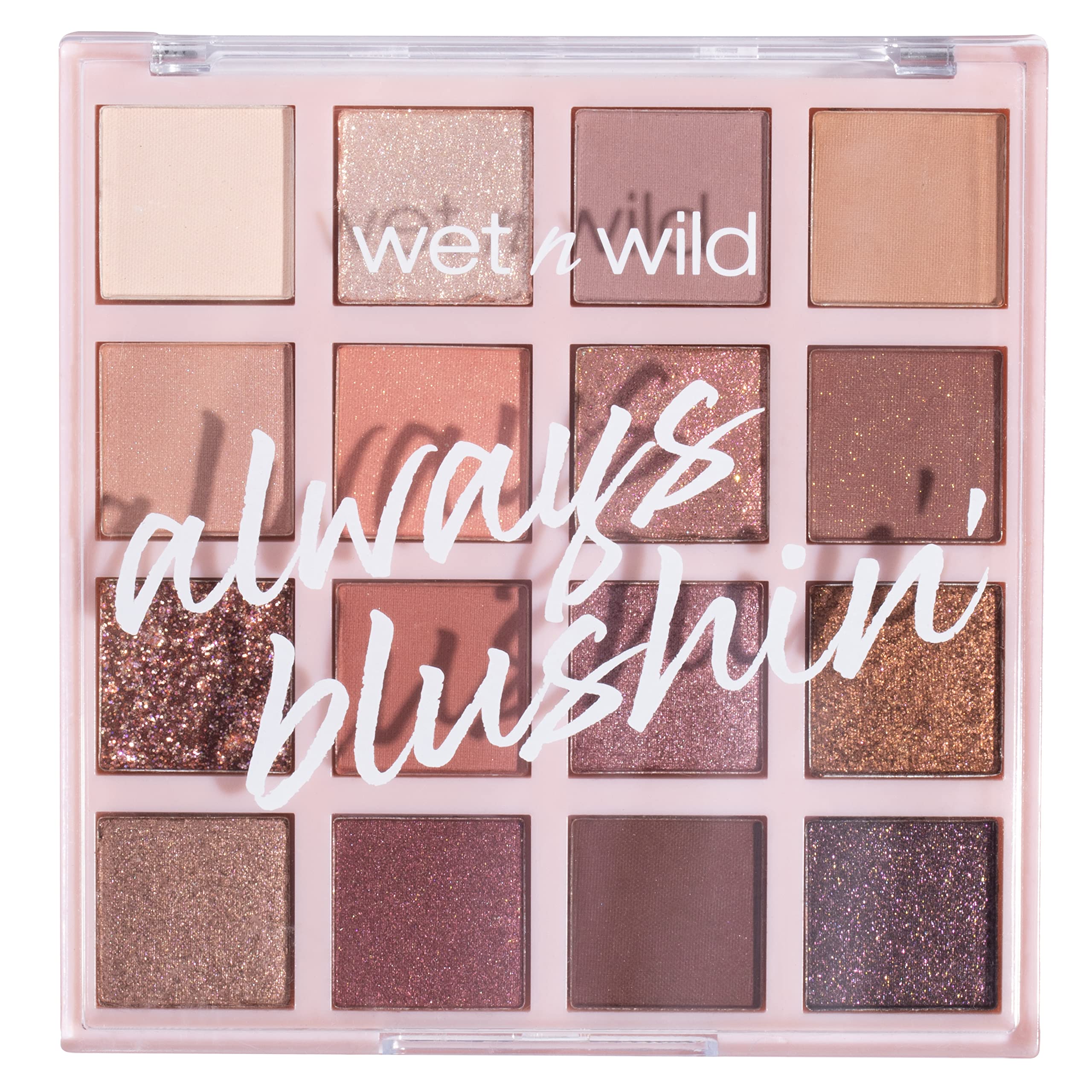 Wet n Wild Always Naked Eyeshadow Palette with 16 Blendable Matte & Glitter Neutral Shades