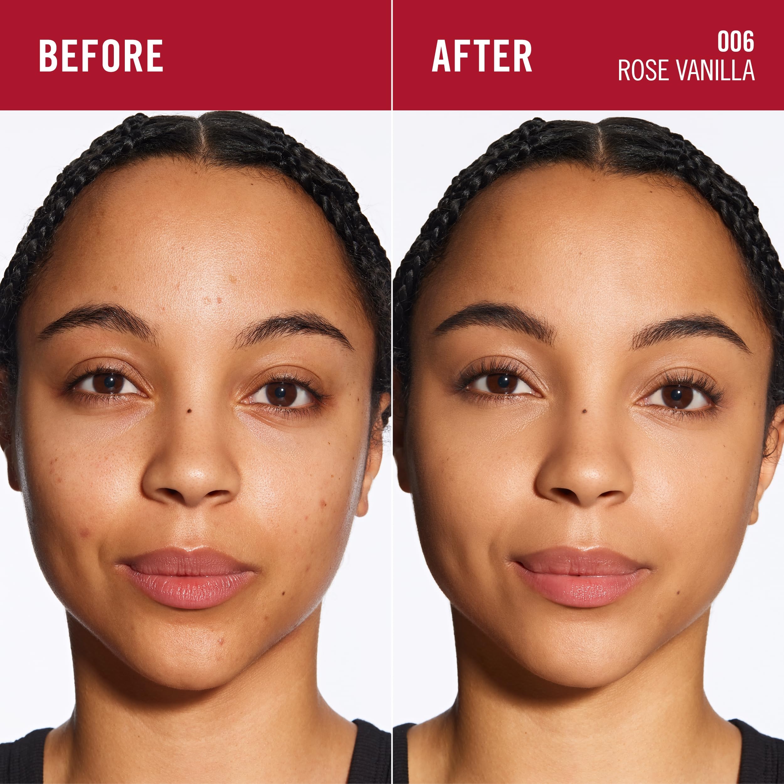 Rimmel Lasting Finish 25 HR Compact Foundation 006 Rose Vanilla - Matte, Buildable Coverage, SPF 20 4