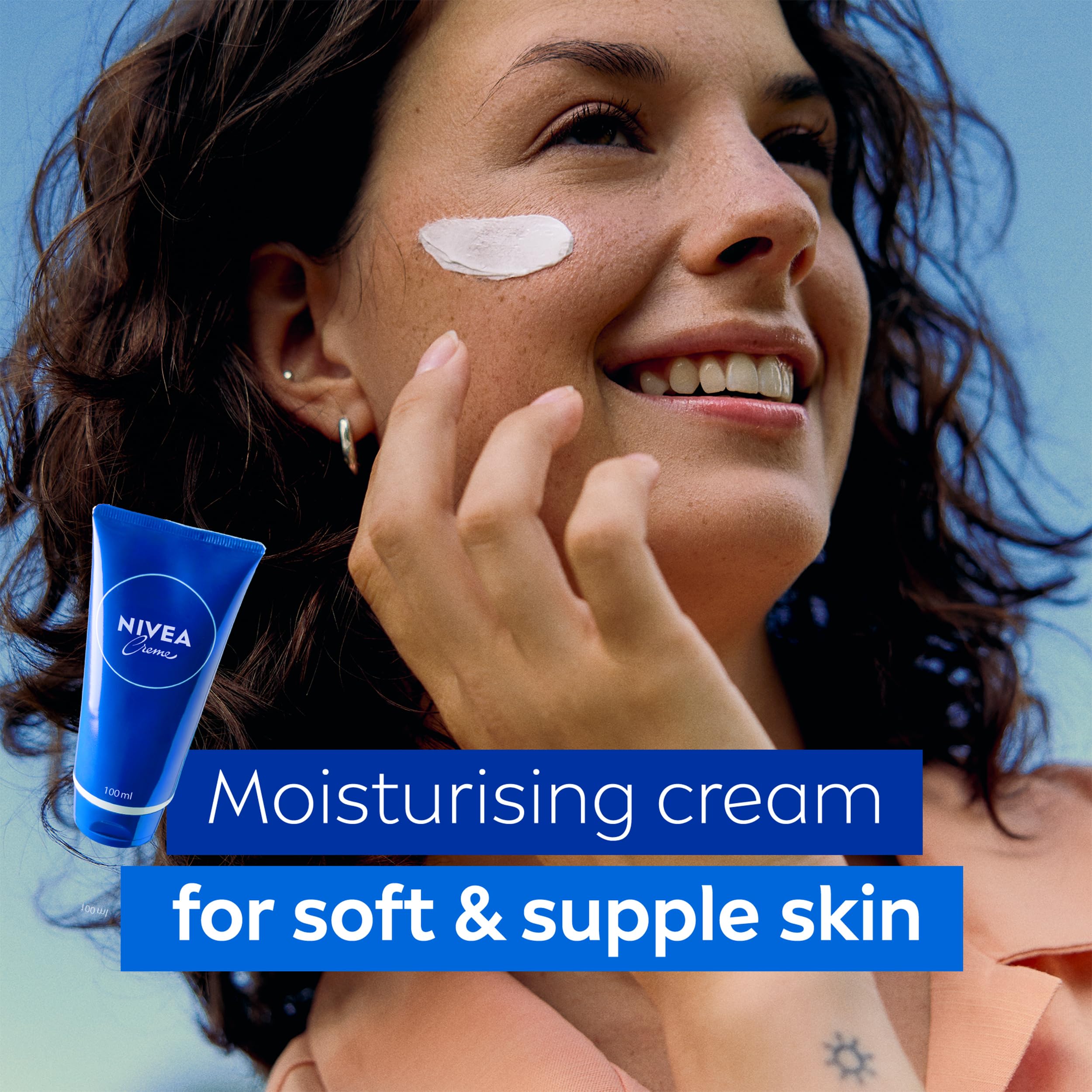 NIVEA Creme Tube (100 ml), Feuchtigkeitscreme mit intensivem Schutz 3