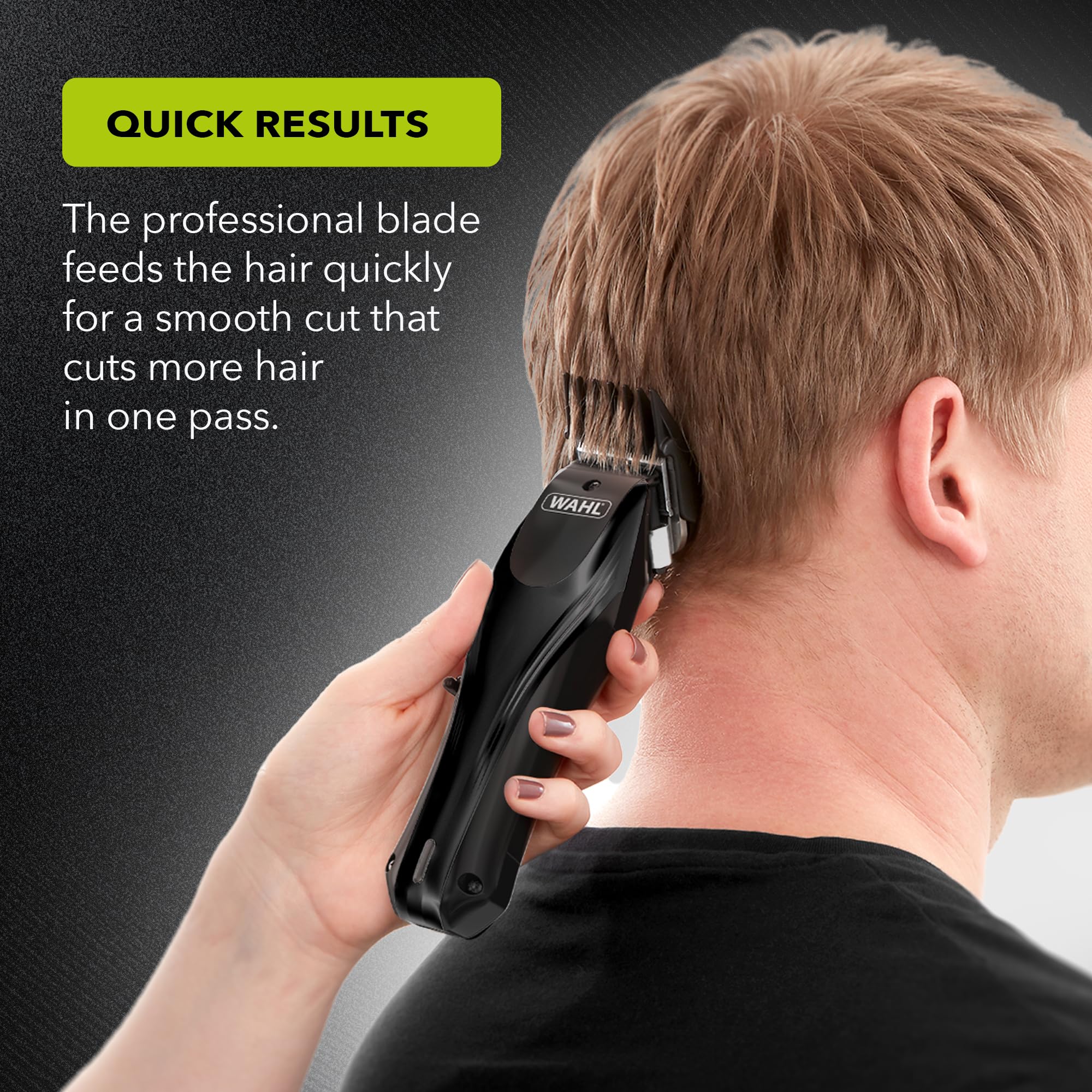 Wahl Rapid Clip Hair Clipper with USB Rechargeable Power and Ear/Nose Trimmer 6