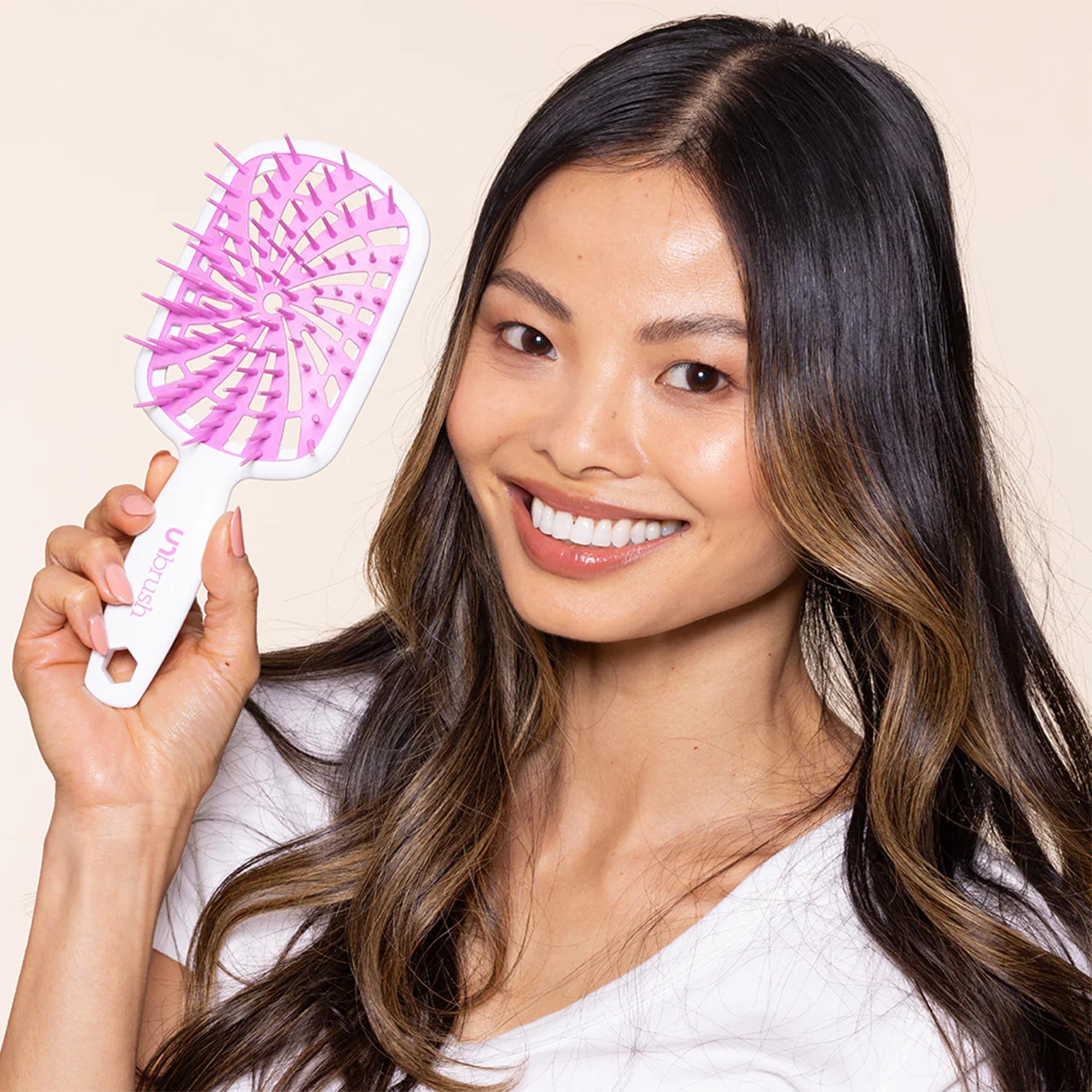 FHI Heat UNbrush Plus Detangling Brush for Gentle Use on Wet or Dry Fine, Fragile, Curly Hair 9