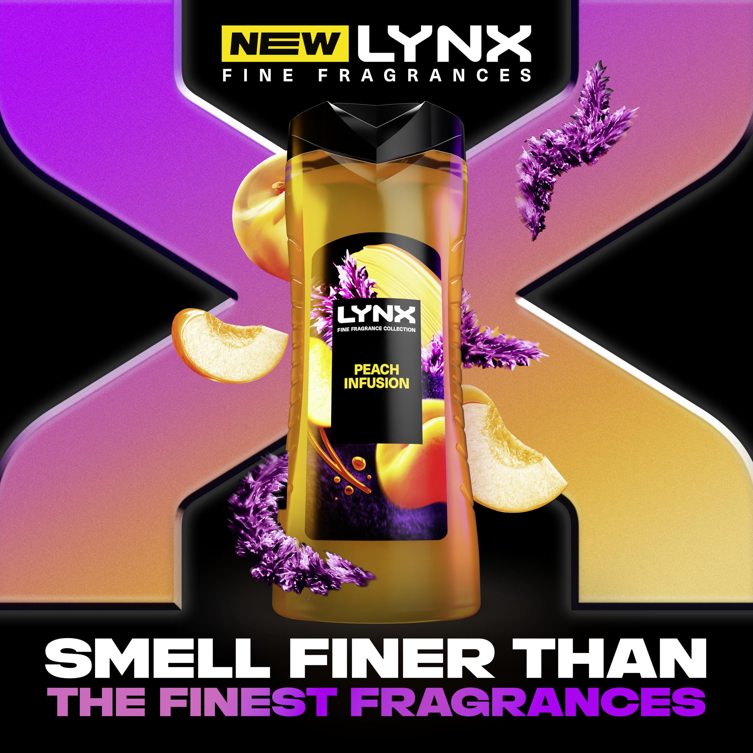 Lynx Fine Fragrance Collection Peach Infusion Premium Duschgel 3