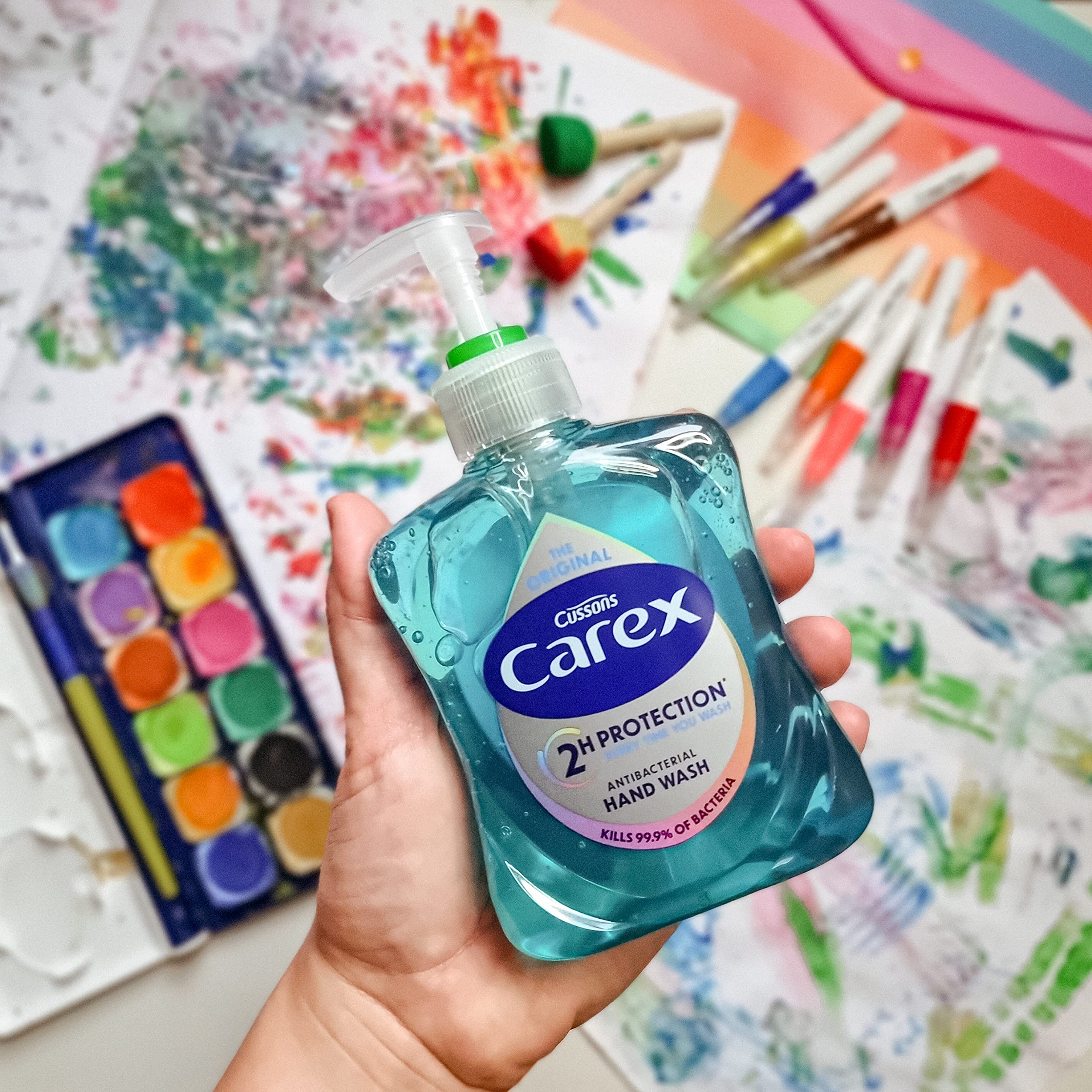 Carex Dermacare Sensitive Antibacterial Hand Wash with Natural Moisturisers, Musk Scent, 6 x 250ml 6