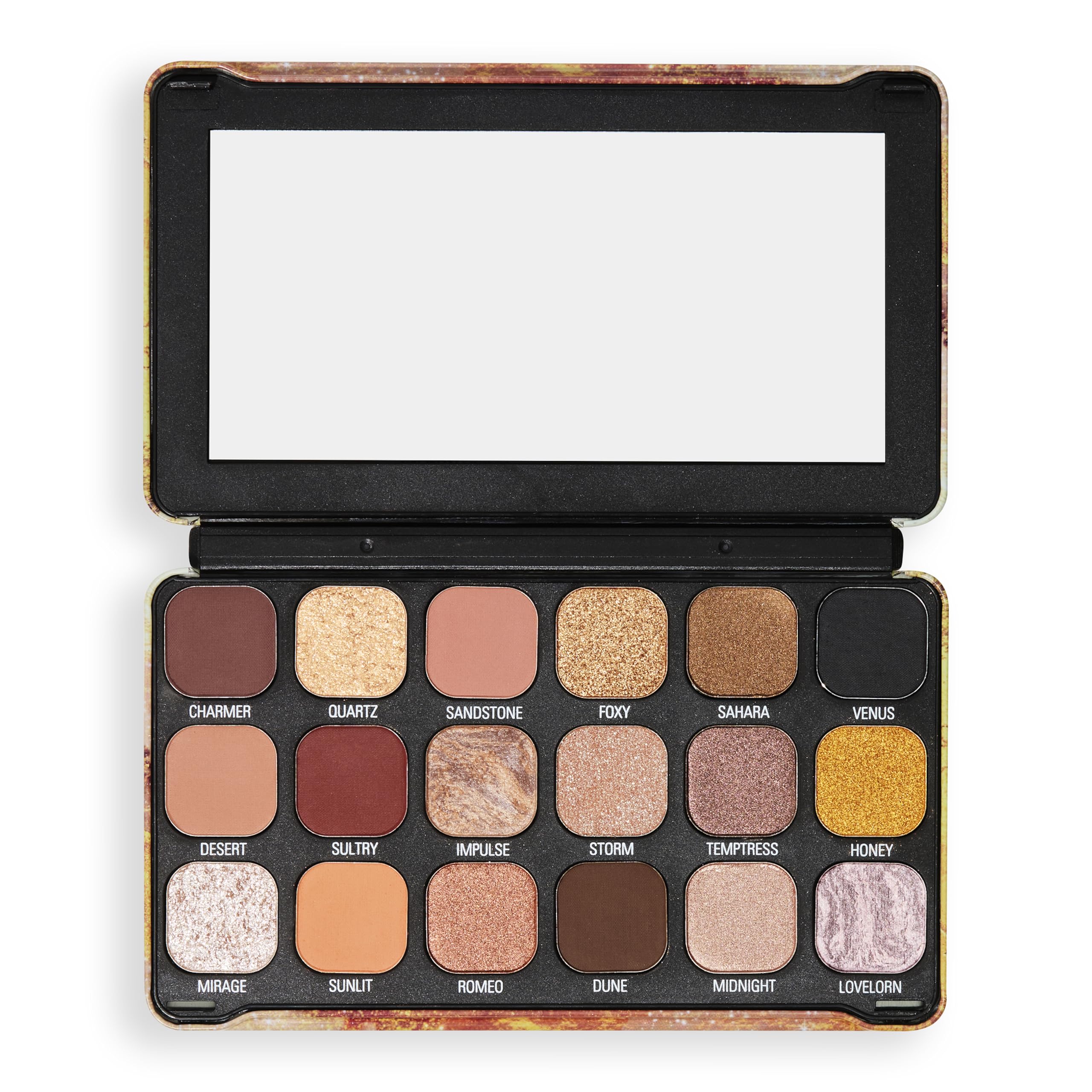 Revolution Beauty Forever Flawless Eyeshadow Palette - 18 Bronze Temptation Mattes & Shimmers 3