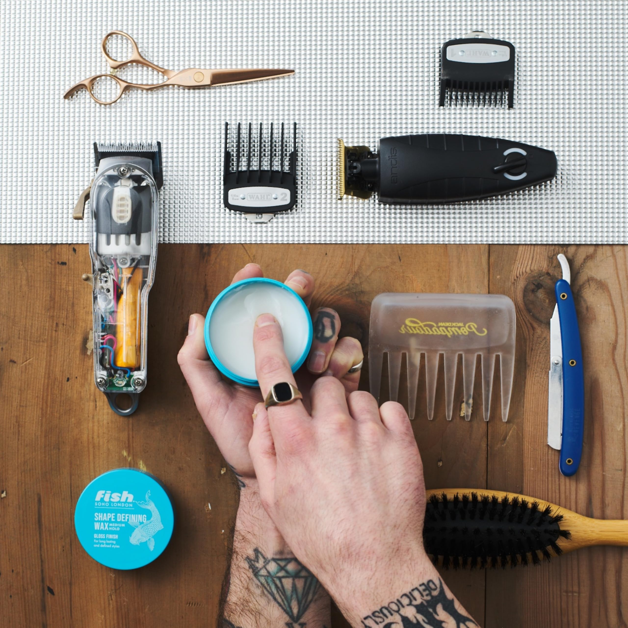 FISH Original Fish Shape Defining Hair Wax for Men - Medium Hold, Gloss Finish, 100 ml 7