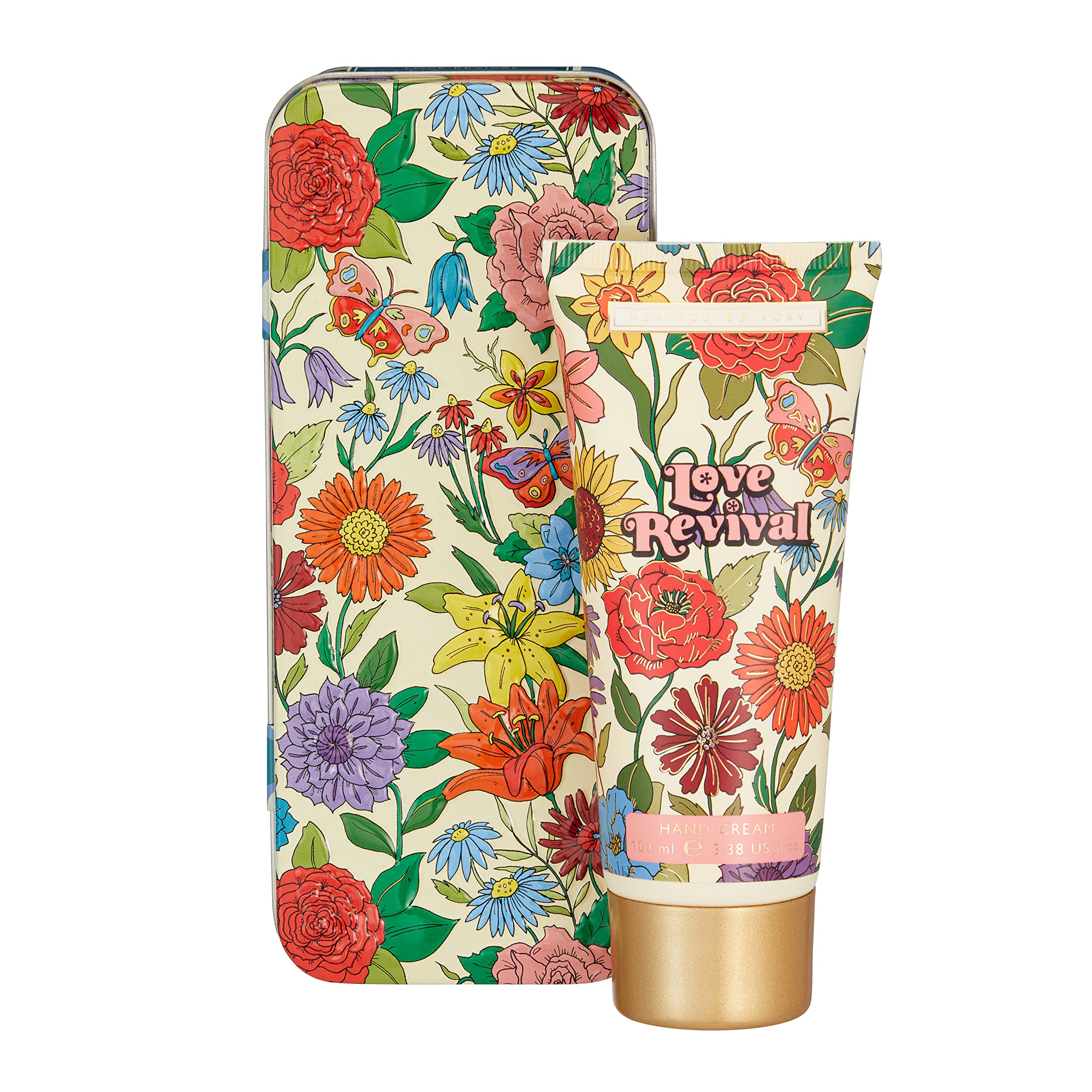 Heathcote & Ivory Vegan Hand Cream 100ml with Shea Butter & Calming Essential Oils in Reusable Tin