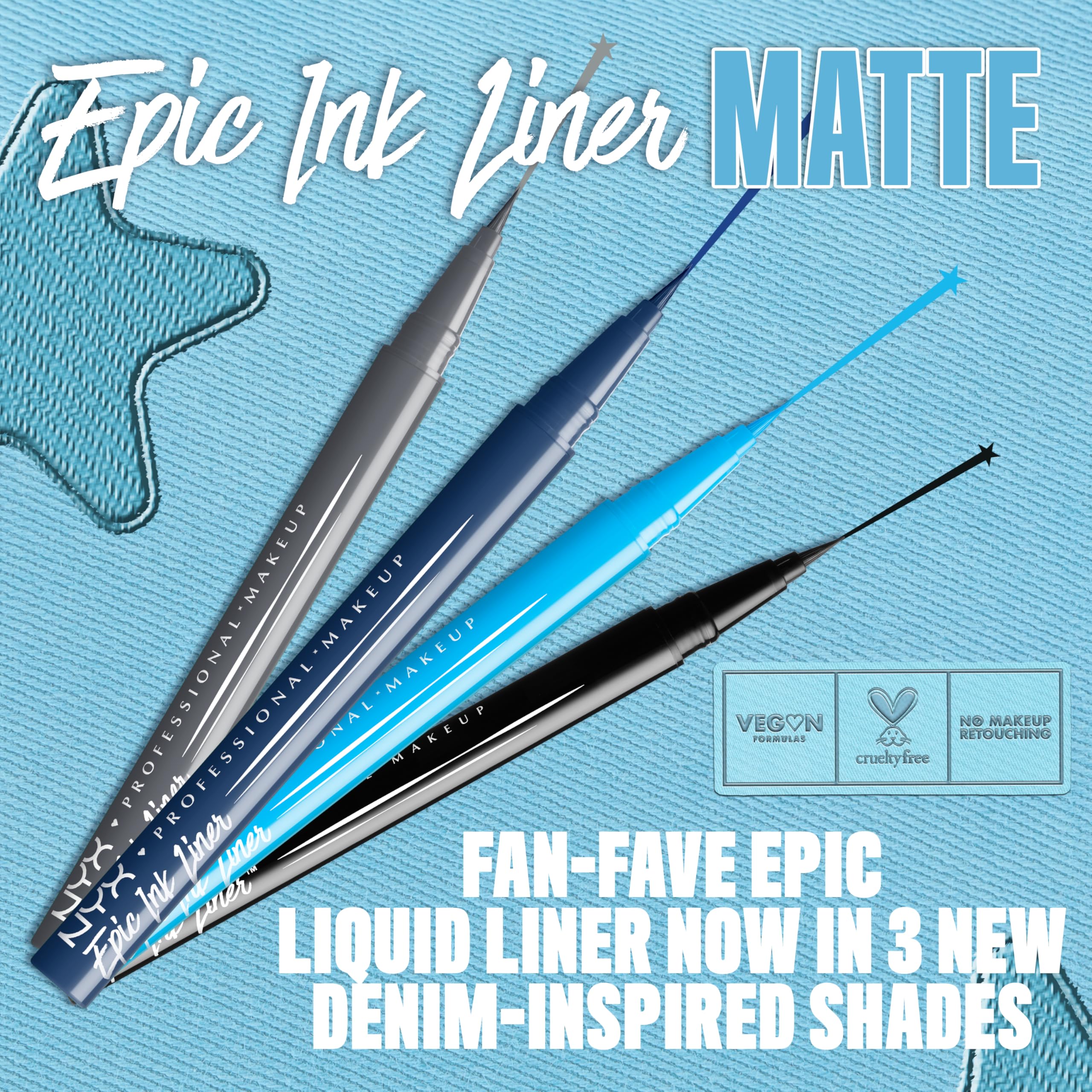 NYX Professional Makeup Epic Ink Liner Waterproof Liquid Eyeliner Pen 7