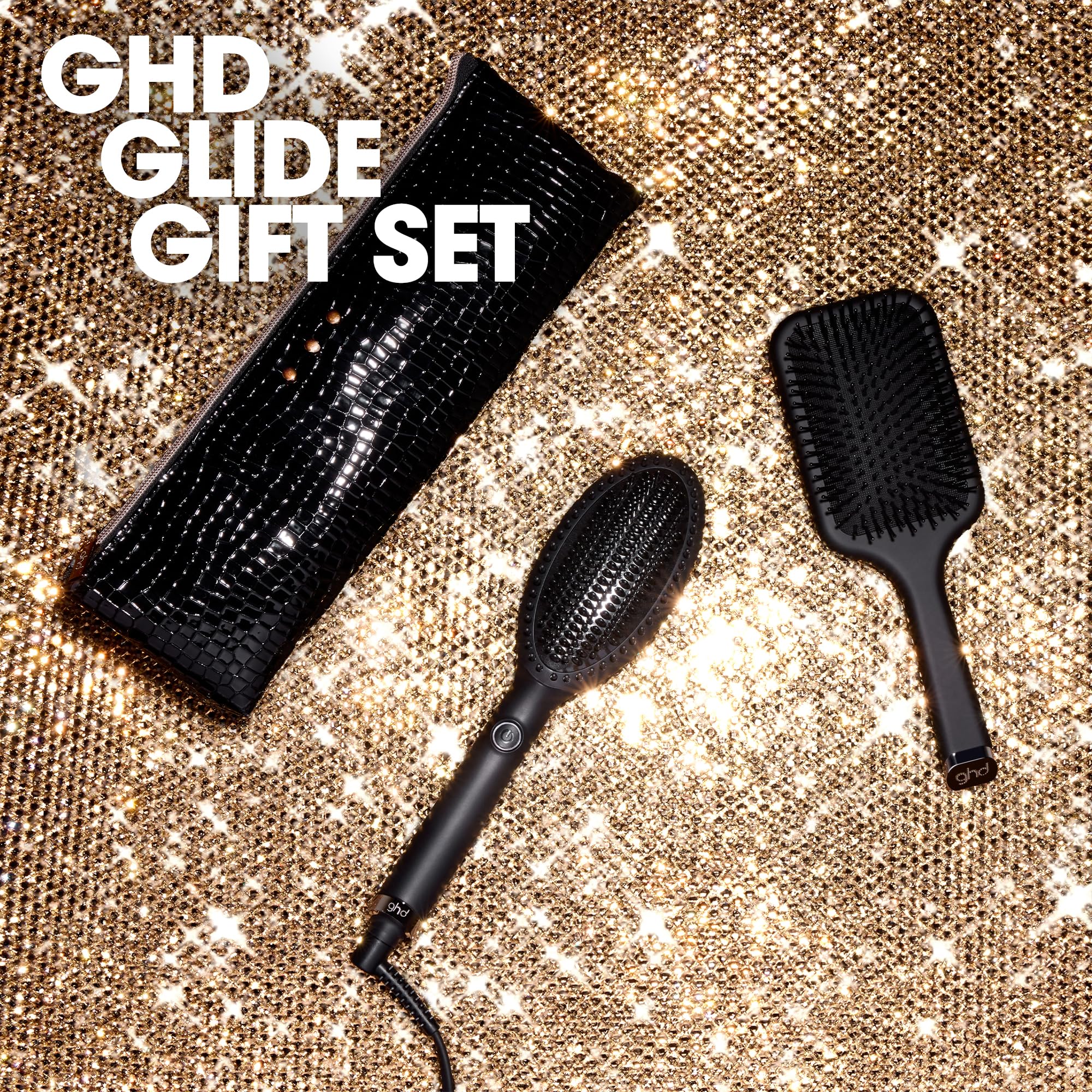 ghd Glide Festive Gift Set - Smoothing Hot Brush with Paddle Brush