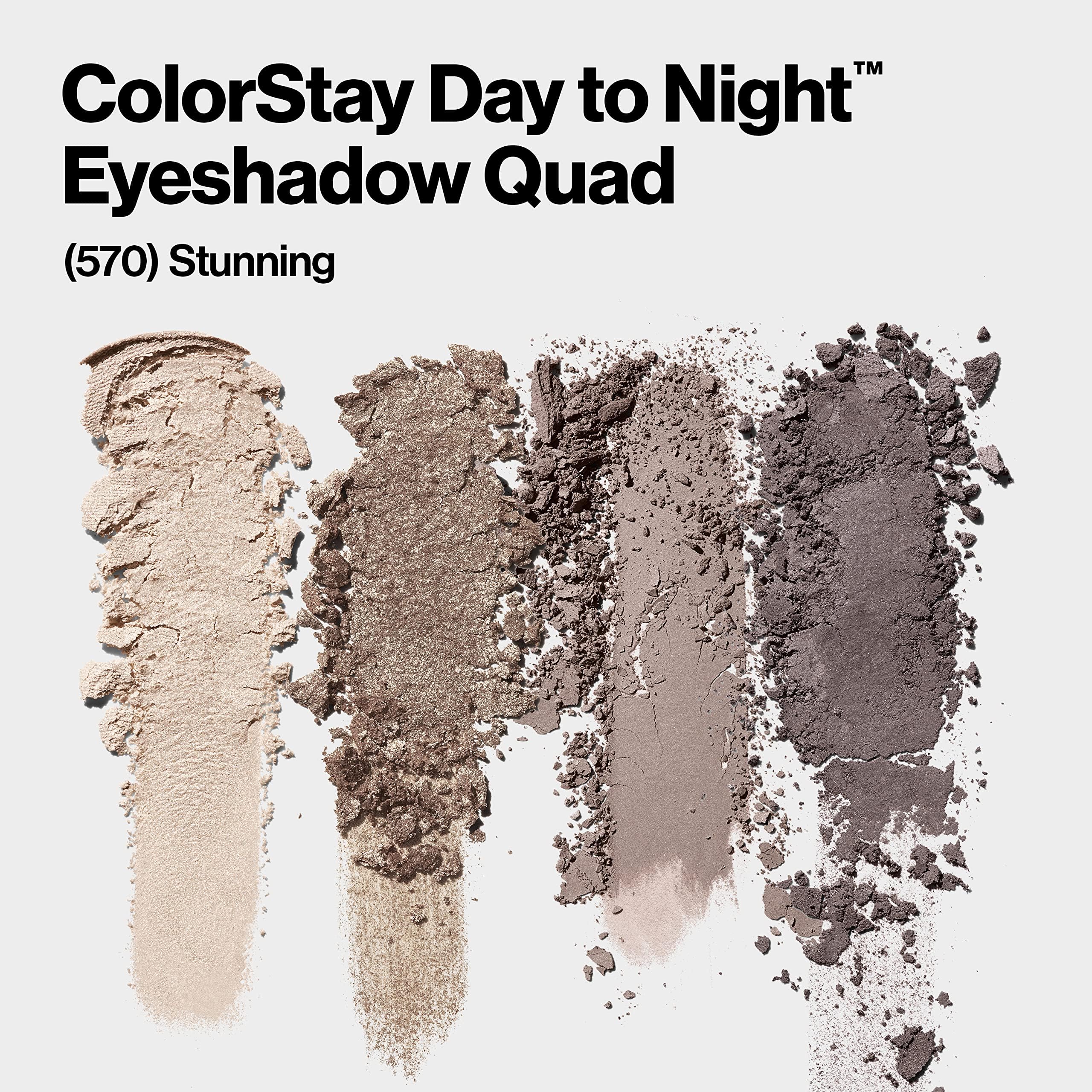 Revlon ColorStay Day to Night 24 Hour Eyeshadow Quad - Stunning (570) Matte & Shimmer 6