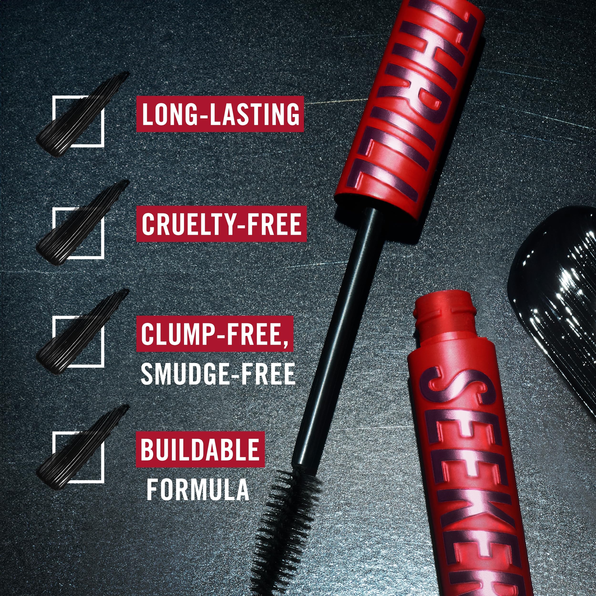 Rimmel Thrill Seeker Extreme Mascara, 001 Schwarz, Ultra-Volumen, Verlängert 5